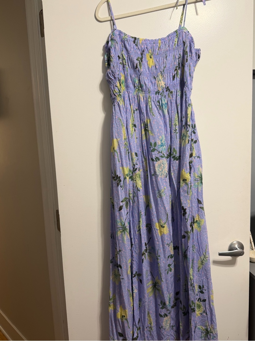 Vineyard Vines Lavender Floral Smocked Maxi Dress - Women